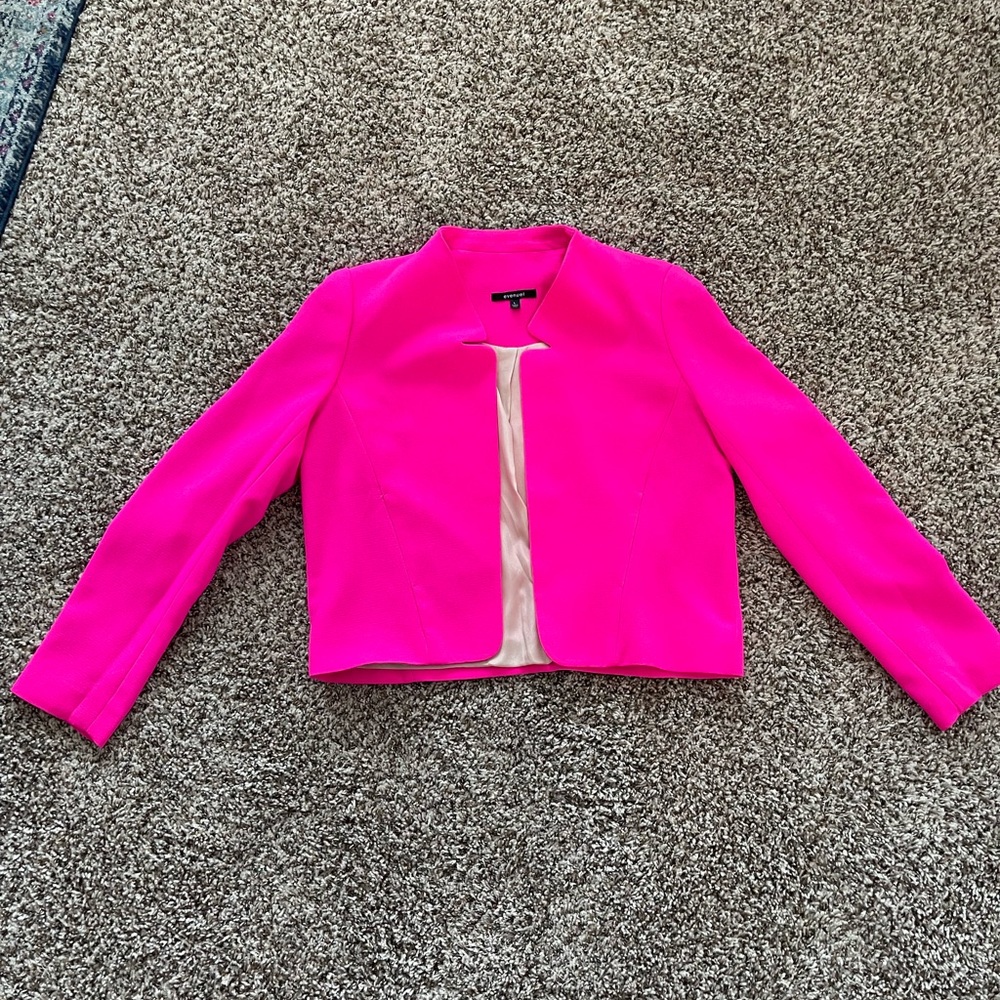 Neon pink blazer